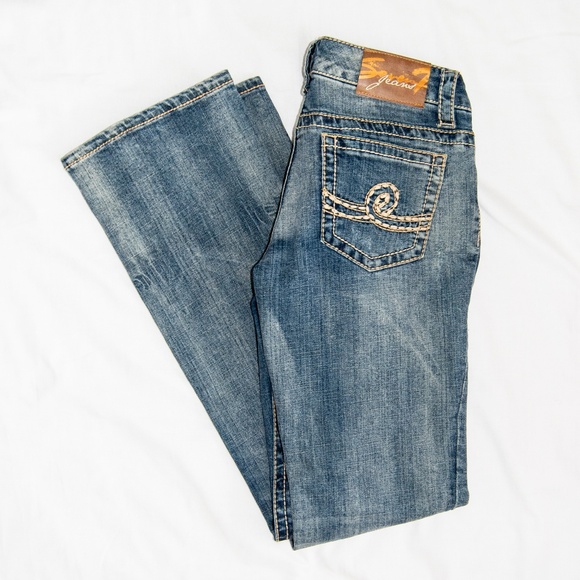 Seven7 Denim - Seven7 Flared Distressed Jeans Size 27